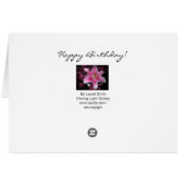 Joyeux anniversaire ! (Dos Horizontal)