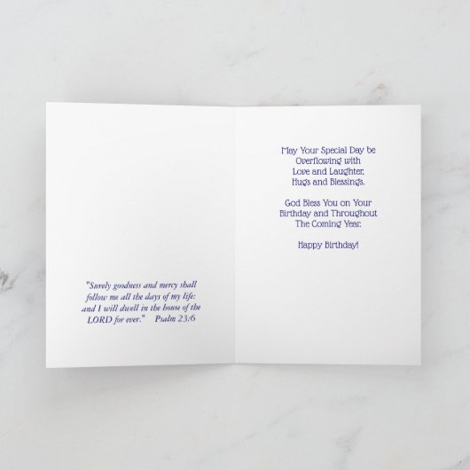 Joyeux Anniversaire 100 Carte chrétienne (Intérieur)