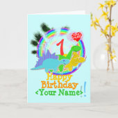 Joyeux anniversaire 1 an, votre carte nommée de (Fleur jaune)