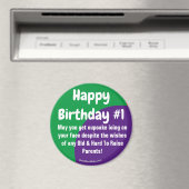 Joyeux Anniversaire #1 cupcake aimant givrage (In Situ (Lave-vaisselle))