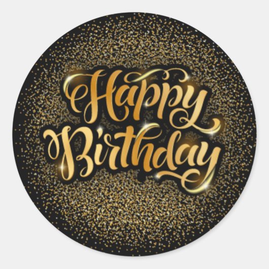 Joyeux Anniversaire 1½ pouce Stickers ronds de 20 (Devant)