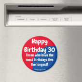 Joyeux Anniversaire 30 Refrigerator Magnet (In Situ (Lave-vaisselle))