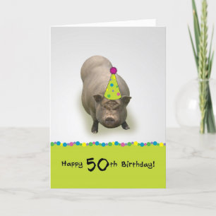 Joyeux anniversaire 50, carte de voeux douce de