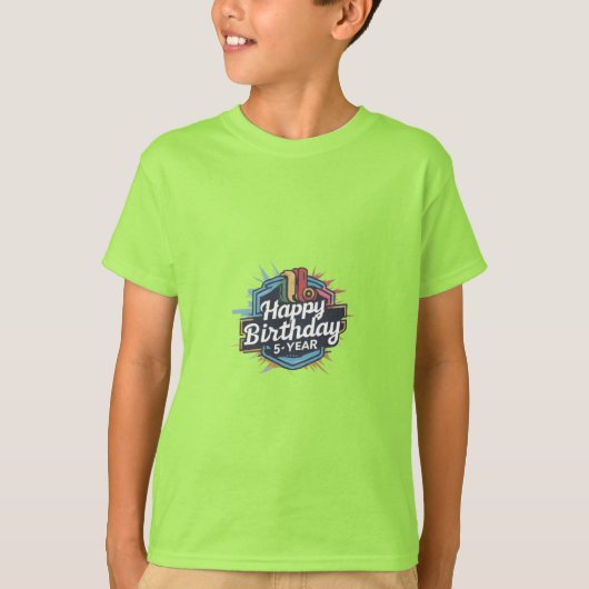 joyeux anniversaire 5 ans T-shirt (Devant)