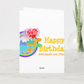 Joyeux Anniversaire 5 ans, Votre Nom Carte Dinos (Dos)