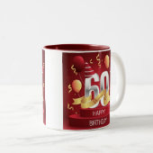 Joyeux Anniversaire 60ème mug (Devant droit)