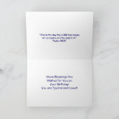 Joyeux anniversaire 70 Carte chrétienne (Intérieur)