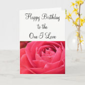 Joyeux anniversaire à la Carte One I Love (Fleur jaune)