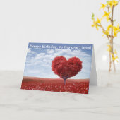 Joyeux anniversaire à l'une carte d'amour d'I (Fleur jaune)