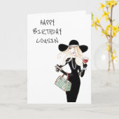 JOYEUX ANNIVERSAIRE ***À MA CARTE DE COUSIN*** (Fleur jaune)