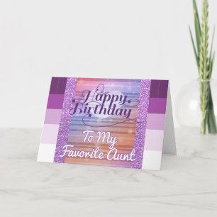 Joyeux anniversaire à ma carte de tante préférée