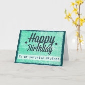 Joyeux anniversaire à ma carte Frère Favorite (Fleur jaune)