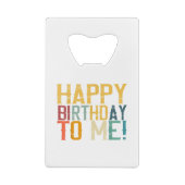 Joyeux anniversaire à moi fête d'anniversaire (Dos)