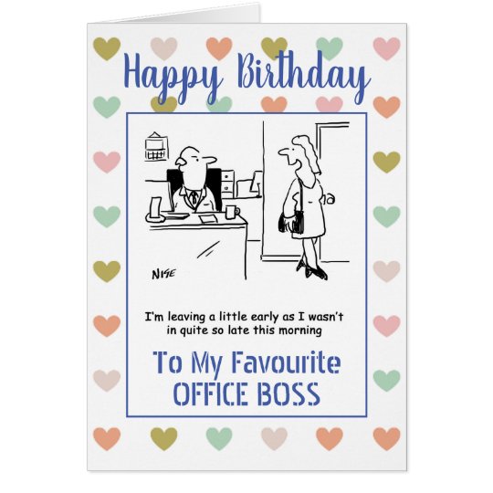 Joyeux Anniversaire A Mon Chef De Bureau Zazzle Be