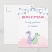 Joyeux Anniversaire à mon Complice de Cartes (Devant / Derrière)