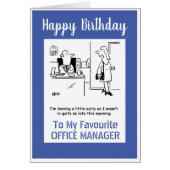 Joyeux anniversaire à mon directeur de bureau (Devant)