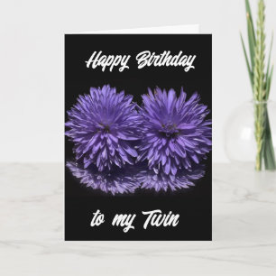 **JOYEUX ANNIVERSAIRE À MON JUMEAU** CARTE