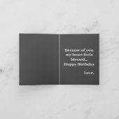 Joyeux anniversaire à mon mari carte photo marbre (Intérieur)