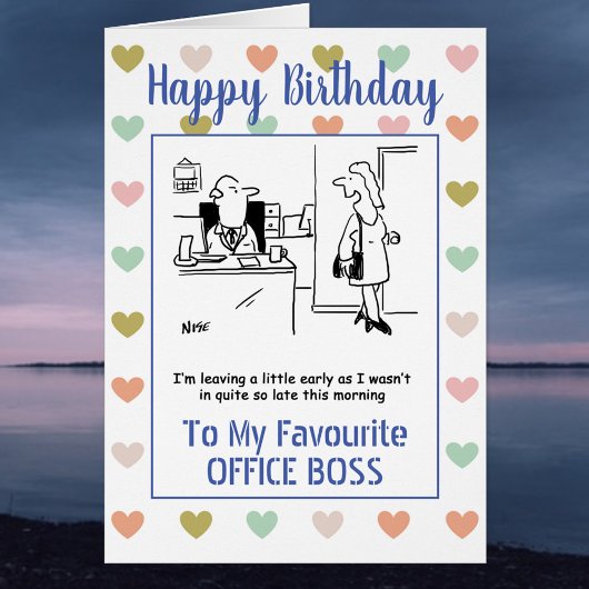 Joyeux anniversaire à mon patron de bureau