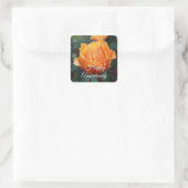 Joyeux Anniversaire À propos des Stickers Rose Fac (Sac)