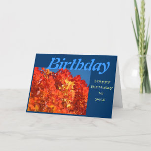 Joyeux Anniversaire à Toi ! Cartes de Vœux Feuille