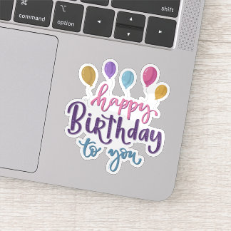 Joyeux anniversaire à ton autocollant