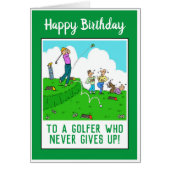 Joyeux anniversaire à un Golfer Funny (Devant)