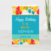 Joyeux anniversaire à une carte de neveu extraordi (Devant)