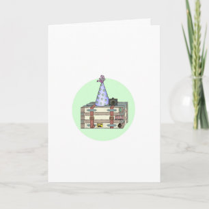 Joyeux anniversaire à une carte de voyageur