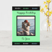 Joyeux anniversaire à vous Ajouter Votre Carte pho (Fleur jaune)