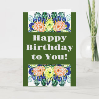 Joyeux anniversaire à vous ! Carte