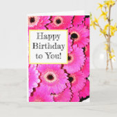 Joyeux anniversaire à vous ! Carte (Fleur jaune)