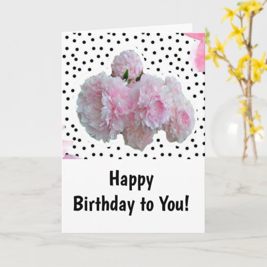 Joyeux anniversaire à vous ! Carte (Fleur jaune)