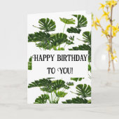 Joyeux anniversaire à vous ! Carte (Fleur jaune)