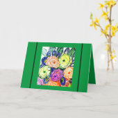 Joyeux anniversaire à vous ! Carte (Fleur jaune)