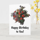 Joyeux anniversaire à vous ! Carte (Fleur jaune)