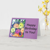 Joyeux anniversaire à vous ! Carte (Fleur jaune)