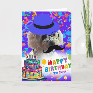 Joyeux Anniversaire À Vous Carte De Voeux De Poodl
