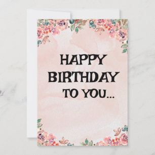 Joyeux Anniversaire À Vous - Carte De Vœux Personn