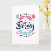 Joyeux Anniversaire À Vous Carte De Voeux Photo Fa (Fleur jaune)