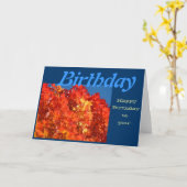 Joyeux anniversaire à vous ! Cartes de voeux congé (Fleur jaune)