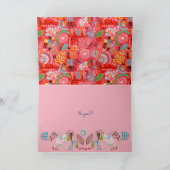 Joyeux anniversaire Abtract Joy | Carte de voeux (Intérieur)