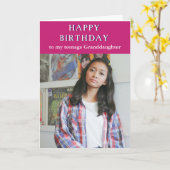 Joyeux anniversaire adolescente petite-fille carte (Fleur jaune)