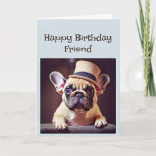 Joyeux Anniversaire Ami Drôle Fête de Chien! Carte