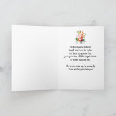 Joyeux Anniversaire Amour & Apprécier Papa Carte P (Intérieur)