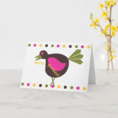 Joyeux Anniversaire - Anniversaire Rétro Carte de (Fleur jaune)