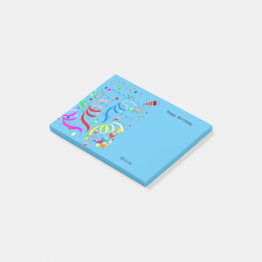 Joyeux anniversaire août 2022 Post-it Notes (Incliné)