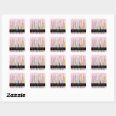 Joyeux anniversaire avec Candles Galore! Sticker c (Feuille)