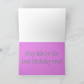 Joyeux Anniversaire Avec Carte Orchidées Violettes (Intérieur)