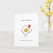 Joyeux Anniversaire avec une Carte Œuf-cellente (Fleur jaune)